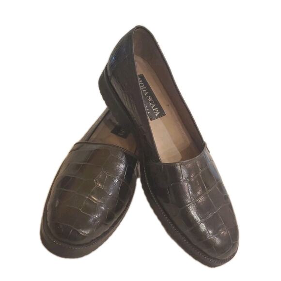 Vintage? Moda Scapa Moda Italia Men\'s Alligator size 8.5 Leather Shose main image 5